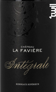 Intégrale - Château La Favière - 2014 - Rouge