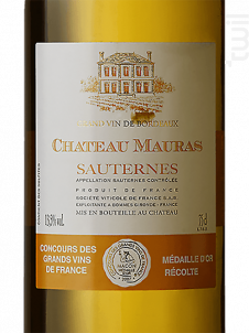 Château Mauras - Château de Mauras - 2003 - Blanc