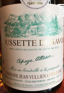 Roussette - Domaine Jean VULLIEN & Fils - 2011 - Blanc