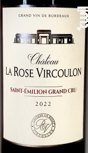 Château la Rose Vircoulon - Château La Rose Vircoulon - 2020 - Rouge