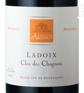 Ladoix Clos des Chagnots - Domaine d'Ardhuy - 2018 - Rouge