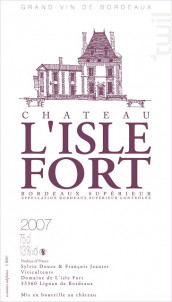 Château L'Isle Fort - Château L'Isle Fort - 2009 - Rouge