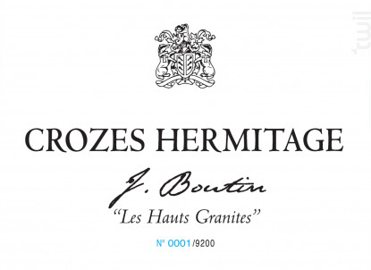 Les Hauts Granites - J. Boutin - 2023 - Rouge