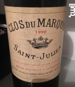 Clos du Marquis - Château Léoville Las Cases - 1998 - Rouge