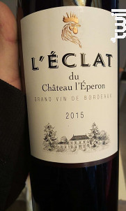 L'Éclat du Château L'Éperon - Château L'Éperon - 2018 - Rouge