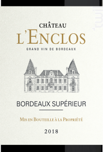 Château L'enclos - Château L'Enclos - 2018 - Rouge