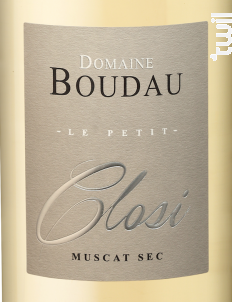 Petit Closi Muscat Sec - Domaine BOUDAU - 2018 - Blanc