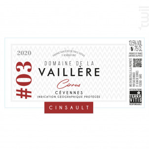 Cirrus - Domaine de la Vaillère - 2020 - Rouge