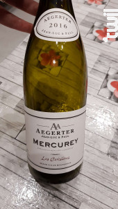 Mercurey Les Cerisières - Jean Luc et Paul Aegerter - 2016 - Rouge