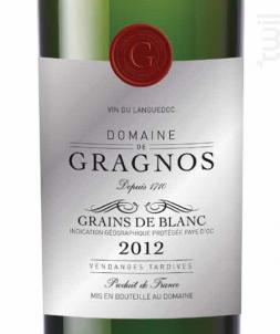 Domaine de Gragnos Grains de Blanc - Château de Gragnos - 2012 - Blanc