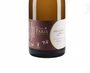 Origine - Moelleux - Domaine Paris Père et Fils - 2015 - Blanc