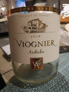Viognier Ardèche - Vignerons Ardéchois - 2020 - Blanc