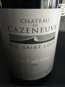 Les Calcaires - Chateau De Cazeneuve - 2017 - Rouge