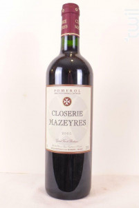 Château Closerie Mazeyres - Château Closerie Mazeyre - 2005 - Rouge