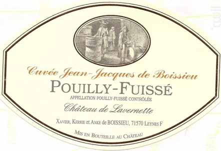 Pouilly Fuissé - Cuvée Jean-Jacques de Boissieu - Château de Lavernette - 2021 - Blanc
