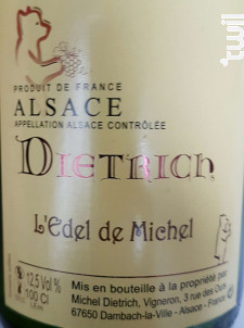 L'Edel de Michel - Famille Dietrich - Non millésimé - Rouge