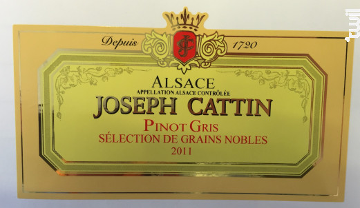 Pinot Gris Selection de Grains Nobles - Maison Joseph Cattin - 2011 - Blanc