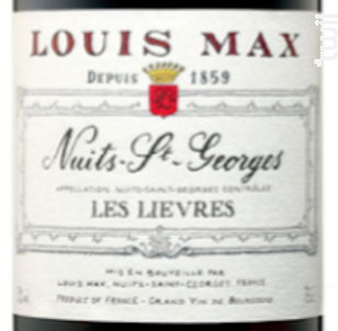 Nuits Saint-Georges - Les Lièvres - Louis Max - 2013 - Rouge