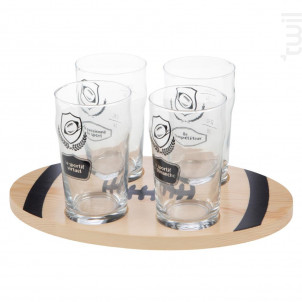 Planche 4 Verres À Bière Rugby - Amadeus -  - 