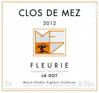 Fleurie - Clos de Mez - 2014 - Rouge
