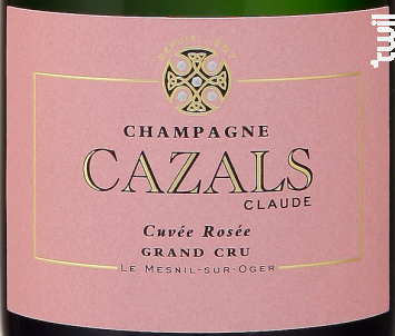 Cuvé Rosé Grand Cru - Brut - Champagne Cazals Claude - Non millésimé - Effervescent
