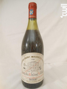 Château Saint Maurice L'ardoise - Château Saint Maurice - 1980 - Rouge