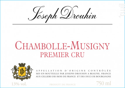 Chambolle-Musigny - Premier Cru - Maison Joseph Drouhin - 2020 - Rouge