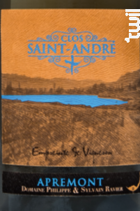 Le Clos Saint André - Domaine RAVIER Sylvain et Philippe - 2020 - Blanc