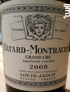 Bâtard-Montrachet Grand Cru - Maison Louis Jadot - 2022 - Blanc