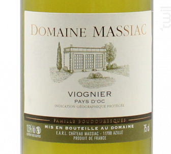 Domaine de Massiac - Viognier - Château Massiac - 2019 - Blanc
