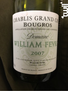 Chablis Grand Cru - Les Clos - Domaine William Fèvre - 2017 - Blanc