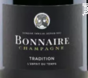 Tradition Esprit Du Temps - Champagne Bonnaire - Non millésimé - Blanc