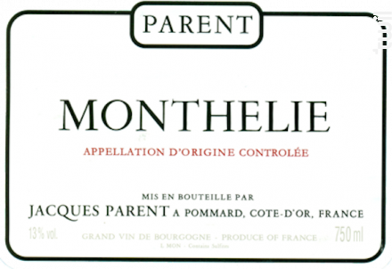 Monthélie - Domaine Parent - 2018 - Rouge