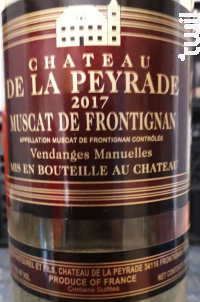 Muscat de Frontignan - Château de la Peyrade - 2001 - Blanc