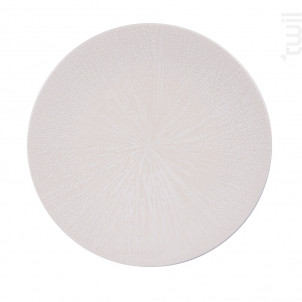 Assiette Plate Santal 27 Cm Blanc lot De 6 - table passion -  - 