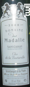 Clos Boutarelle - Domaine des Madalle - 2021 - Rouge