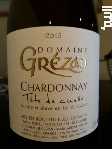 Tête de Cuvée - Famille Cros-Pujol - Château Grézan - 2013 - Blanc