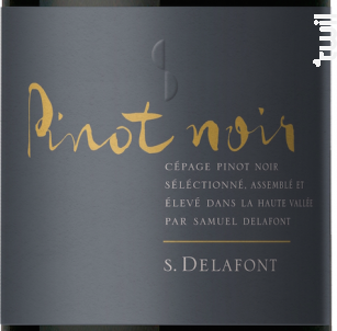 Pinot Noir - Maison S.Delafont - 2018 - Rouge