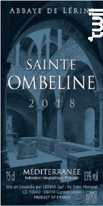 Sainte-Ombeline - Abbaye de Lérins - 2018 - Blanc