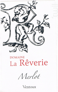 IGP MERLOT - Domaine de  la Rêverie - 2016 - Rouge