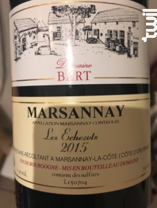 Marsannay Les Echezots - Domaine Bart - 2016 - Rouge