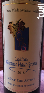 Château Garance Haut Grenat - Le ruby de Lya - 2020 - Rouge