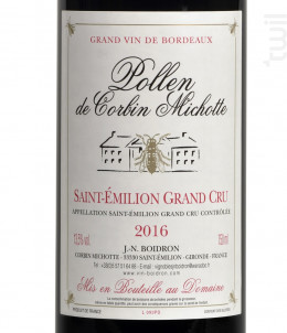 Pollen de Corbin Michotte - Château Corbin Michotte - 2016 - Rouge