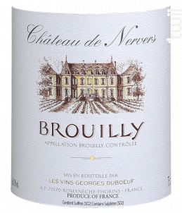 BROUILLY Château de Nervers - Domaine Duboeuf - 2020 - Rouge