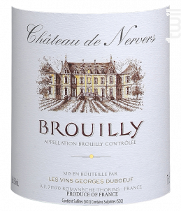 BROUILLY 2020 Château de Nervers - Domaine Duboeuf - 2020 - Rouge