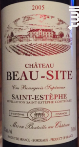 Château Beau-Site - Château de Beau-Site - 2005 - Rouge