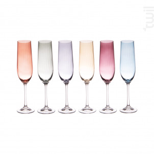 Coffret De 6 Flûtes Lumen - table passion -  - 