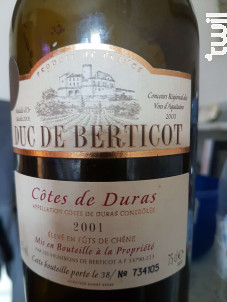Duc de Berticot - Berticot - 2021 - Rouge