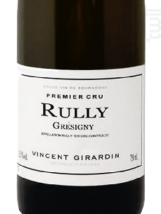 Rully 1er Cru Gresigny - Vincent Girardin - 2018 - Blanc