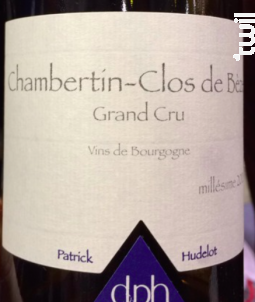 Chambertin-Clos-de-Bèze Grand Cru - Domaine Patrick Hudelot - 2008 - Rouge